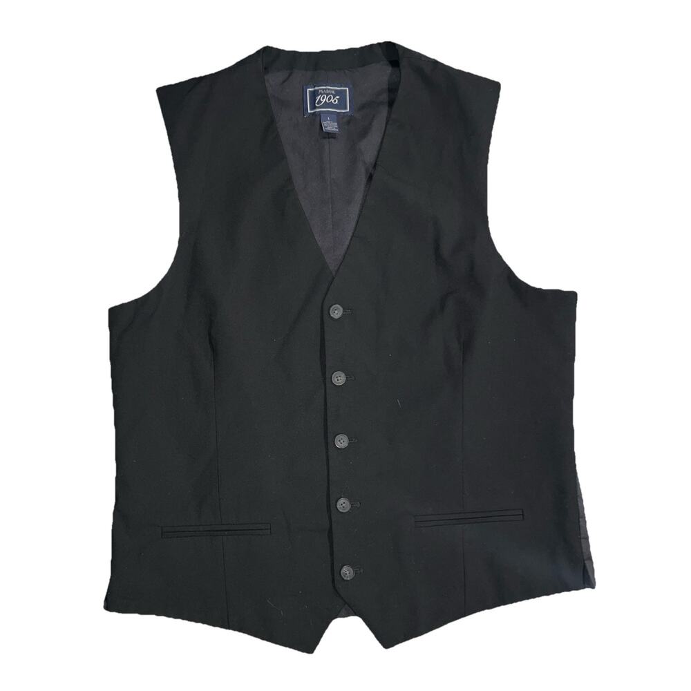 Jos A Bank Vest- Black-Size Large